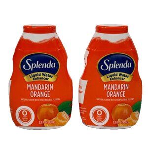 Splenda Liquid Water Enhancer Mandarin Orange Lot Of 2 Bottles 3.11 Oz 92 ml
